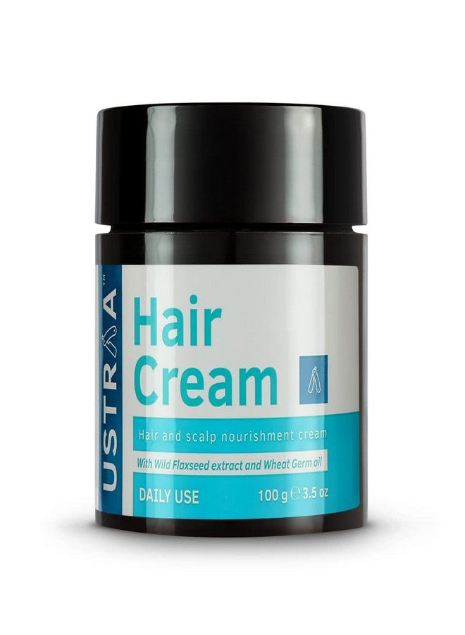USTRAA Hair Cream for Men - For Daily Use with Light Hold- Style & nourishment | Wheat Germ Oil | Wild Flax Seed Extracts | Moisturizes Hair | Non-sticky, Non-oily - Sulphate & Paraben FREE - Image 1